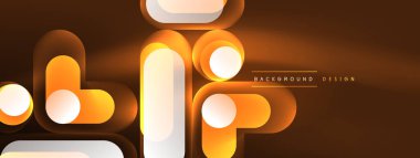 Neon dairesi soyut arkaplan. Duvar kağıdı, afiş, sunum, arkaplan şablonu