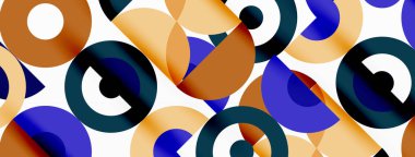 Temiz bir çember arka planı. Duvar kağıdı, pankart, arkaplan veya iniş için renkli şablon