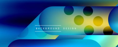 Yuvarlak şekiller ve akışkan eğimli çizgiler soyut arkaplan. Duvar kağıdı, afiş, arkaplan, broşür, katalog, kapak, broşür
