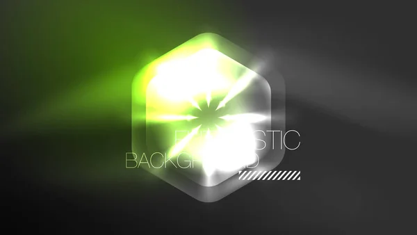 Teknik Digital Neon Abstrakt Bakgrund Abstrakta Hexagons Digital Cyberspace Modern — Stock vektor