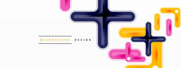 クロスラインの背景最小限の幾何学的テンプレート バナー ランディングページ 壁アート 招待状 プリント ポスターのデザイン — ストックベクタ