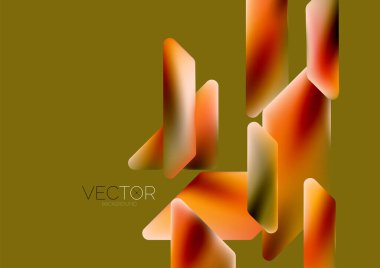 Fluid color dynamic geometric shapes abstract background. Vector illustration for wallpaper banner background or landing page