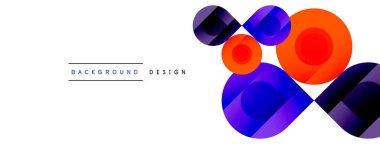 Dairesel Senfoni A Büyüleyici Vektör Geometrik Soyut Arkaplan, Entrika Çemberleri ve Büyüleyici Yuvarlak Şekillerin Uyumlu Bileşimini Kucaklamak, Büyüleyici Görsel Senfoni