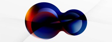 Fluid abstract background. Liquid color gradients composition. Round shapes and circle flowing design for wallpaper, banner, background or landing