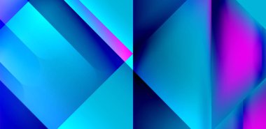 Akışkan gradyan renklerle dinamik üçgen tasarımı soyut arkaplan