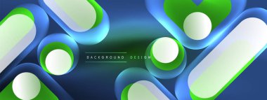 Neon dairesi soyut arkaplan. Duvar kağıdı, afiş, sunum, arkaplan şablonu