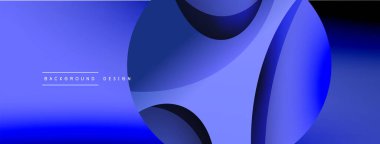 Yaratıcı geometrik duvar kağıdı. Asgari soyut arkaplan. Duvar kağıdı arkaplanı veya iniş sayfası için daire ve dalga kompozisyon vektör çizimi