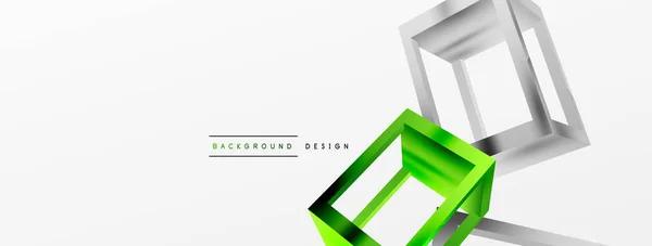 Cube Shapes Vector Geometric Background Trendy Techno Business Template Wallpaper — Archivo Imágenes Vectoriales