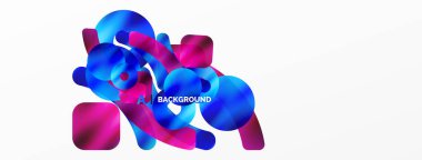 Metalik parlak geometrik yüzeyler, yuvarlak şekiller ve daireler. Duvar kağıdı, afiş, arkaplan, kart, kitap illüstrasyonu, iniş sayfası için dijital ağ geleceksel şablonu