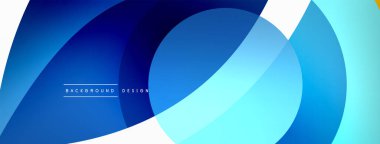 Yaratıcı geometrik duvar kağıdı. Asgari soyut arkaplan. Duvar kağıdı arkaplanı veya iniş sayfası için daire dalga ve yuvarlak şekiller kompozisyon vektör çizimi