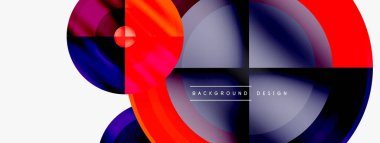 Yaratıcı çember geometrik soyut arkaplan