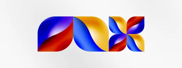 Vector Abstracte Geometrische Achtergrond Techno Bloemblaadjes Concept Behang Textuur Ontwerp — Stockvector