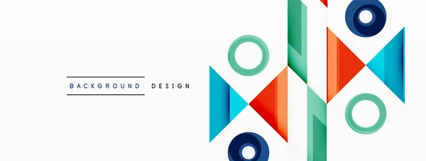 Círculo Mínimo Fundo Abstrato Design Para Papel Parede Banner Fundo — Vetor de Stock