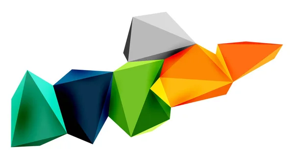 Éléments Conception Low Poly Triangle — Image vectorielle