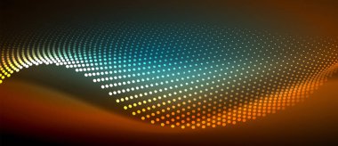 Pürüzsüz bir neon dalgası içeren parlak ve şık bir tasarım. Karanlık bir arkaplanda parlıyor. Her projeye modern ve keskin bir dokunuş eklemek için mükemmel.