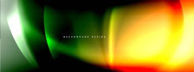 Renk eğimli gölgeler ve ışık efektleri arka planı. Lens ve daire tasarımı. Dinamik düz gölge çizgisi etkisi olan basit akışkan renk gradyanı soyut arkaplan