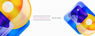 Soyut arkaplan tasarımı titizlikle hazırlanmış vektör bileşiminde parlak cam geometrik şekiller sergiliyor.