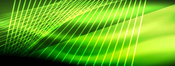 Neon Luz Brilhante Linha Vetores Cores Vibrantes Linhas Elegantes Estilo — Vetor de Stock