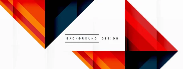 Visually Captivating Background Design Showcasing Dynamic Geometric Lines Triangles Squares — Stock Vector