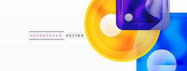 Soyut arkaplan tasarımı titizlikle hazırlanmış vektör bileşiminde parlak cam geometrik şekiller sergiliyor.