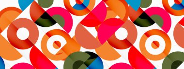 Renkli çember soyut arkaplan. Duvar kağıdı, afiş, sunum, arkaplan şablonu