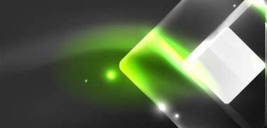 Neon hız oku ve çizgi arka planı şekillendirir. Parlak arka planlı yüksek teknoloji konsepti. Karanlıkta parlayan ışık efekti