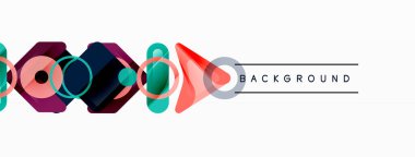 Soyut üçgenler ve en küçük geometrik arkaplan