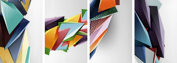 Triángulo Vector Fondo Abstracto Diseño Negocios Tecnología Para Papel Pintado — Archivo Imágenes Vectoriales