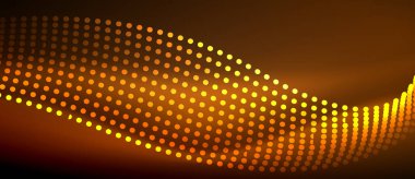 Pürüzsüz bir neon dalgası içeren parlak ve şık bir tasarım. Karanlık bir arkaplanda parlıyor. Her projeye modern ve keskin bir dokunuş eklemek için mükemmel.