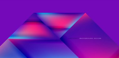 Akışkan gradyan renklerle dinamik üçgen tasarımı soyut arkaplan