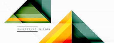 Görsel olarak büyüleyici arka plan tasarımı dinamik geometrik çizgiler, üçgenler ve kareler gösteriyor. Bu kompozisyon hassasiyet ve hareketi harmanlayarak modern bir estetik ile etkileşimli bir grafik oluşturur.