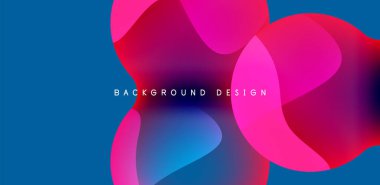 Spheres and circles abstract background, trendy colorful design. Vector Illustration For Wallpaper, Banner, Background, Card, Book Illustration, landing page