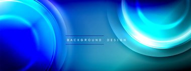 Çember çizgileri ve baloncuklar ışık ve gölge efektleriyle parlayan etki eğiminde. Işık, gölge ve derinliğin dinamik etkileşimi. Gelecekçi ve ritmik teknoloji tasarımı