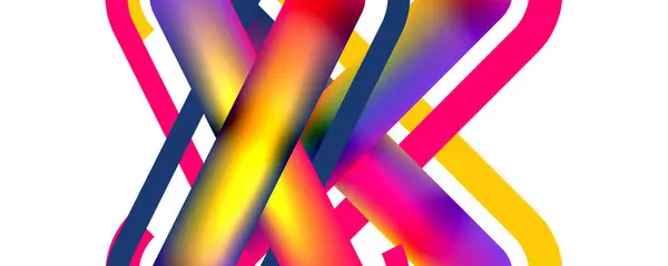 Straight Lines Minimalist Abstract Background Fluid Colors Vector Illustration Wallpaper — Stok Vektör