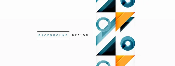 Circle Minimal Abstract Background Design Wallpaper Banner Background Landing Page — Stock Vector