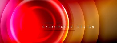 Çember çizgileri ve baloncuklar ışık ve gölge efektleriyle parlayan etki eğiminde. Işık, gölge ve derinliğin dinamik etkileşimi. Gelecekçi ve ritmik teknoloji tasarımı