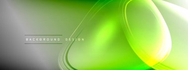 Vektör soyut arkaplan - sıvı gradyan üzerinde sıvı şeffaf kabarcık şekilleri gölgeler ve ışık efektleri