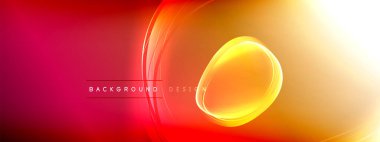 Vektör soyut arkaplan - sıvı gradyan üzerinde sıvı şeffaf kabarcık şekilleri gölgeler ve ışık efektleri