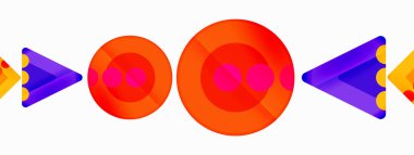 Triangles and circles abstract background for wallpaper, banner, background, card, book Illustration, landing page