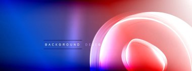 Vektör soyut arkaplan - sıvı gradyan üzerinde sıvı şeffaf kabarcık şekilleri gölgeler ve ışık efektleri