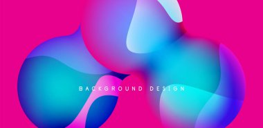 Spheres and circles abstract background, trendy colorful design. Vector Illustration For Wallpaper, Banner, Background, Card, Book Illustration, landing page