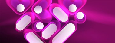 Neon dairesi soyut arkaplan. Duvar kağıdı, afiş, sunum, arkaplan şablonu