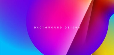 Renkli çember soyut arkaplan. Duvar kağıdı, afiş, sunum, arkaplan şablonu