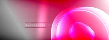 Vektör soyut arkaplan - sıvı gradyan üzerinde sıvı şeffaf kabarcık şekilleri gölgeler ve ışık efektleri