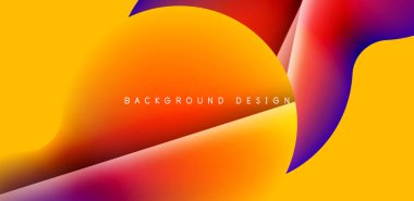 Renkli çember soyut arkaplan. Duvar kağıdı, afiş, sunum, arkaplan şablonu