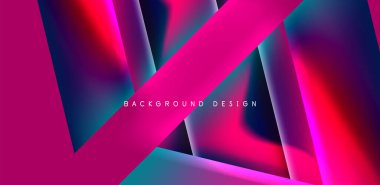 Renkli sıvı gradyanlı gelecekçi üçgen vektörü soyut arkaplan