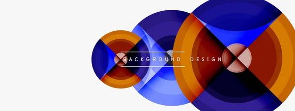 Circle Pattern Background Abstract Backgrounds Bundle Wallpaper Banner Background Landing — Stock Vector