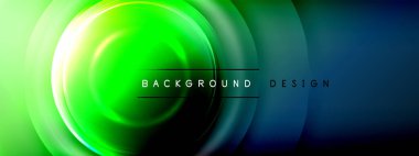 Çember çizgileri ve baloncuklar ışık ve gölge efektleriyle parlayan etki eğiminde. Işık, gölge ve derinliğin dinamik etkileşimi. Gelecekçi ve ritmik teknoloji tasarımı