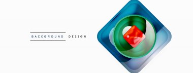 Soyut arkaplan tasarımı titizlikle hazırlanmış vektör bileşiminde parlak cam geometrik şekiller sergiliyor.