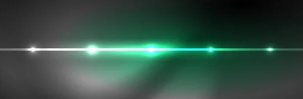 Fluide Néon Rayonnant Lignes Onde Énergie Magique Concept Lumière Espace — Image vectorielle